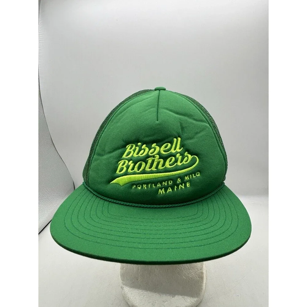 Bissell Brothers Brewing Hat Green Foam Trucker Snapback Cap